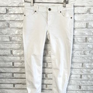 Buffalo David Bitton Gibson White Cropped Ankle Jeans. Sz 27